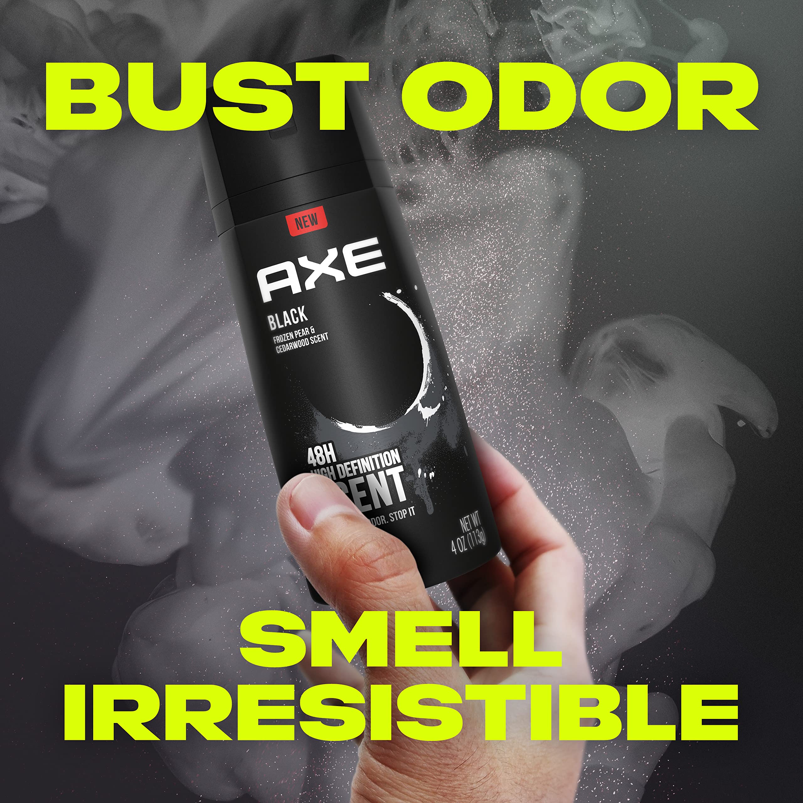 AXE Black – parfum poire glacée et cèdre, senteur rafraîchissante.