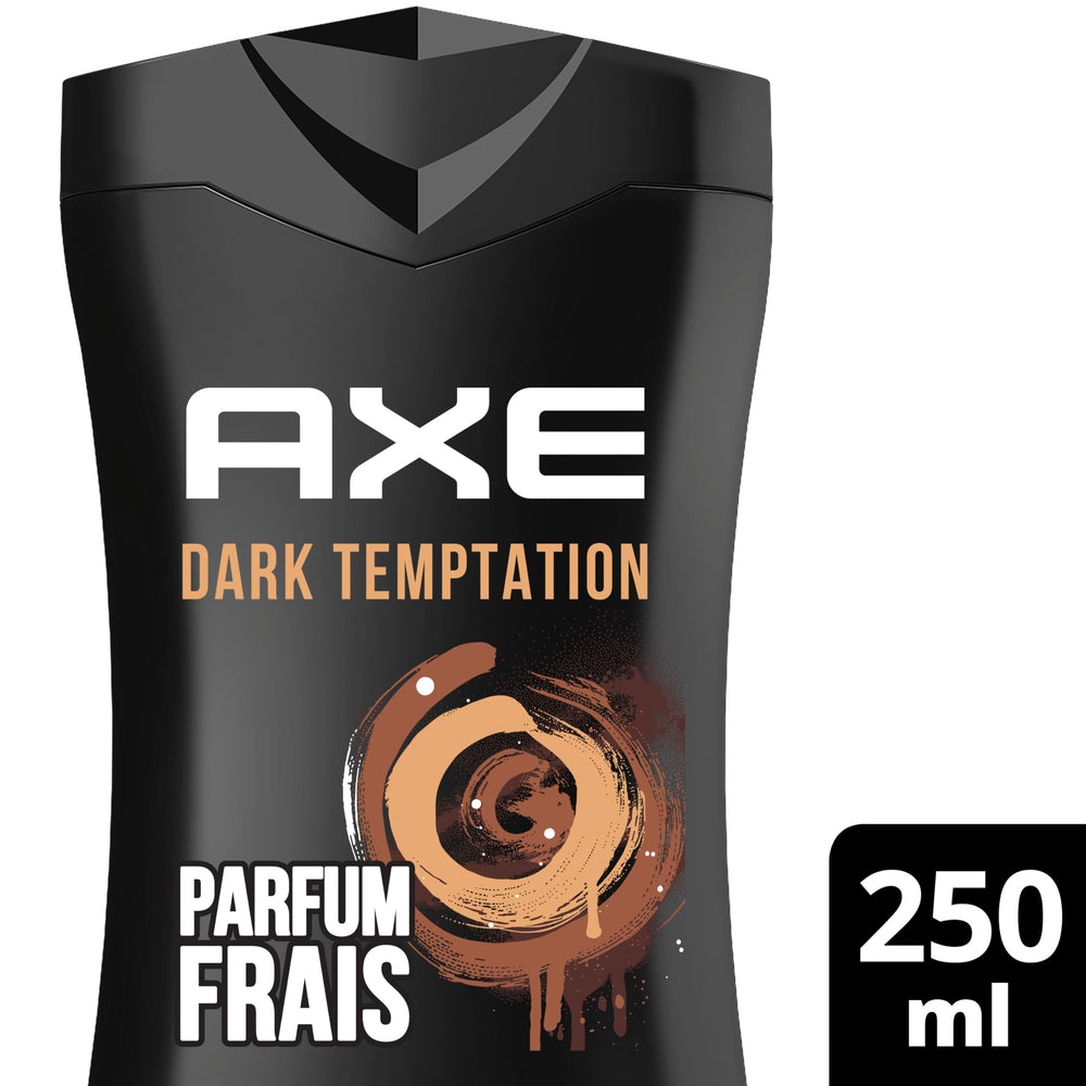 Axe Dark Temptation - bouteille ouverte évoque une expérience sensorielle durable.