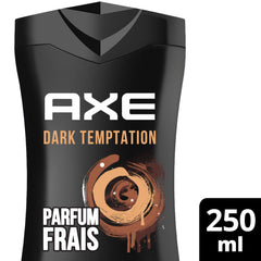Axe Dark Temptation - bouteille ouverte évoque une expérience sensorielle durable.