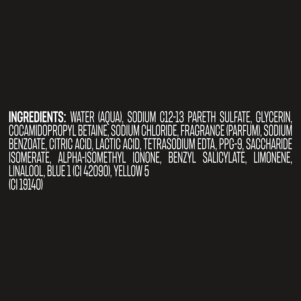 AXE DOUCHE HOMME NOIR – convient à la douche quotidienne et après l’effort.