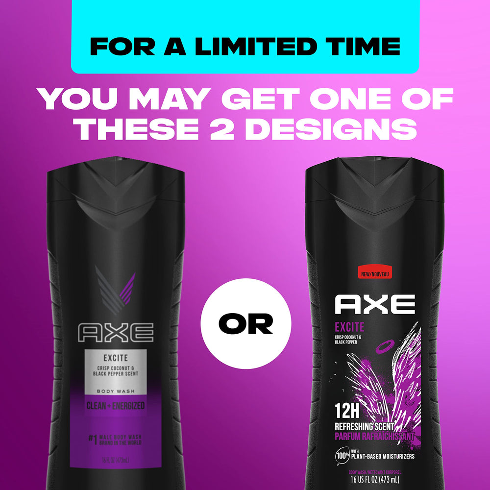 AXE Excite: parfum durable 12 heures après application.