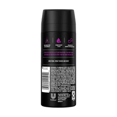 Axe Excite Bodyspray, flacon en action, spray rapide et rafraîchissant