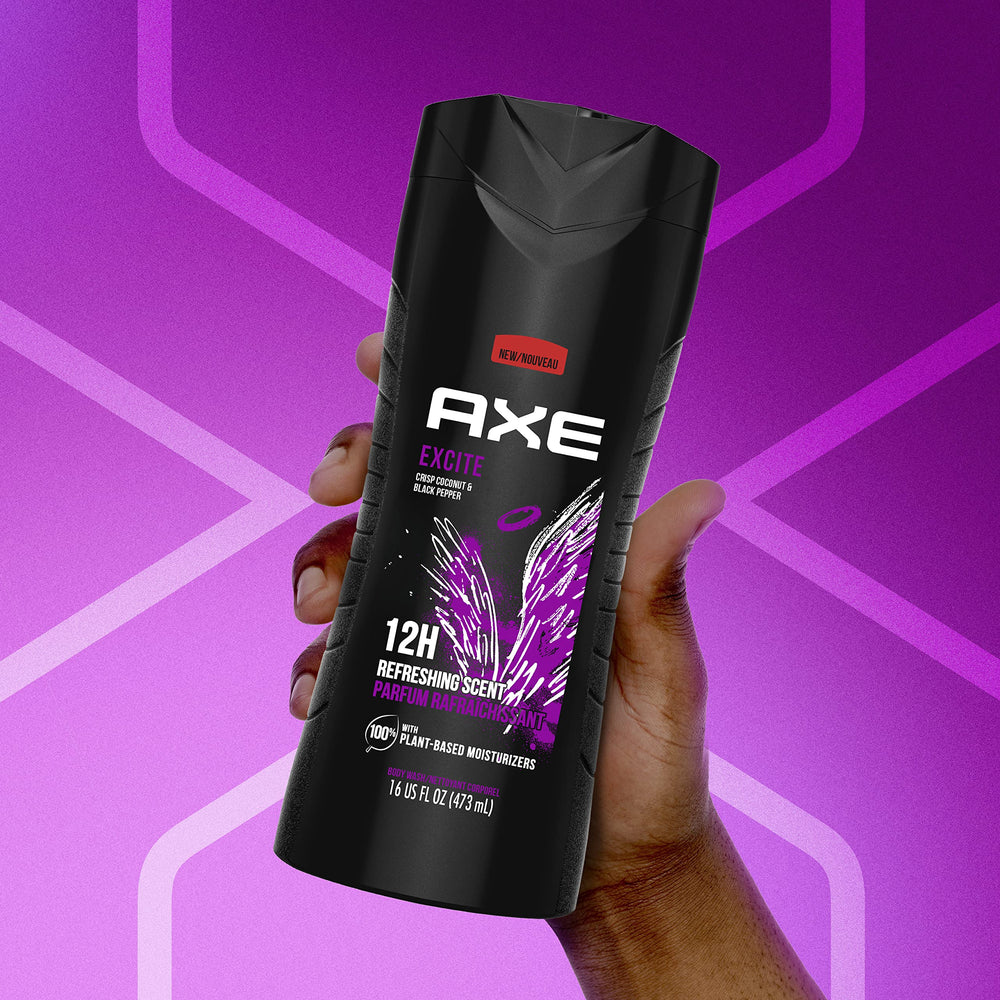 AXE Excite: formule dermatologiquement testée sans parabènes pour la peau.