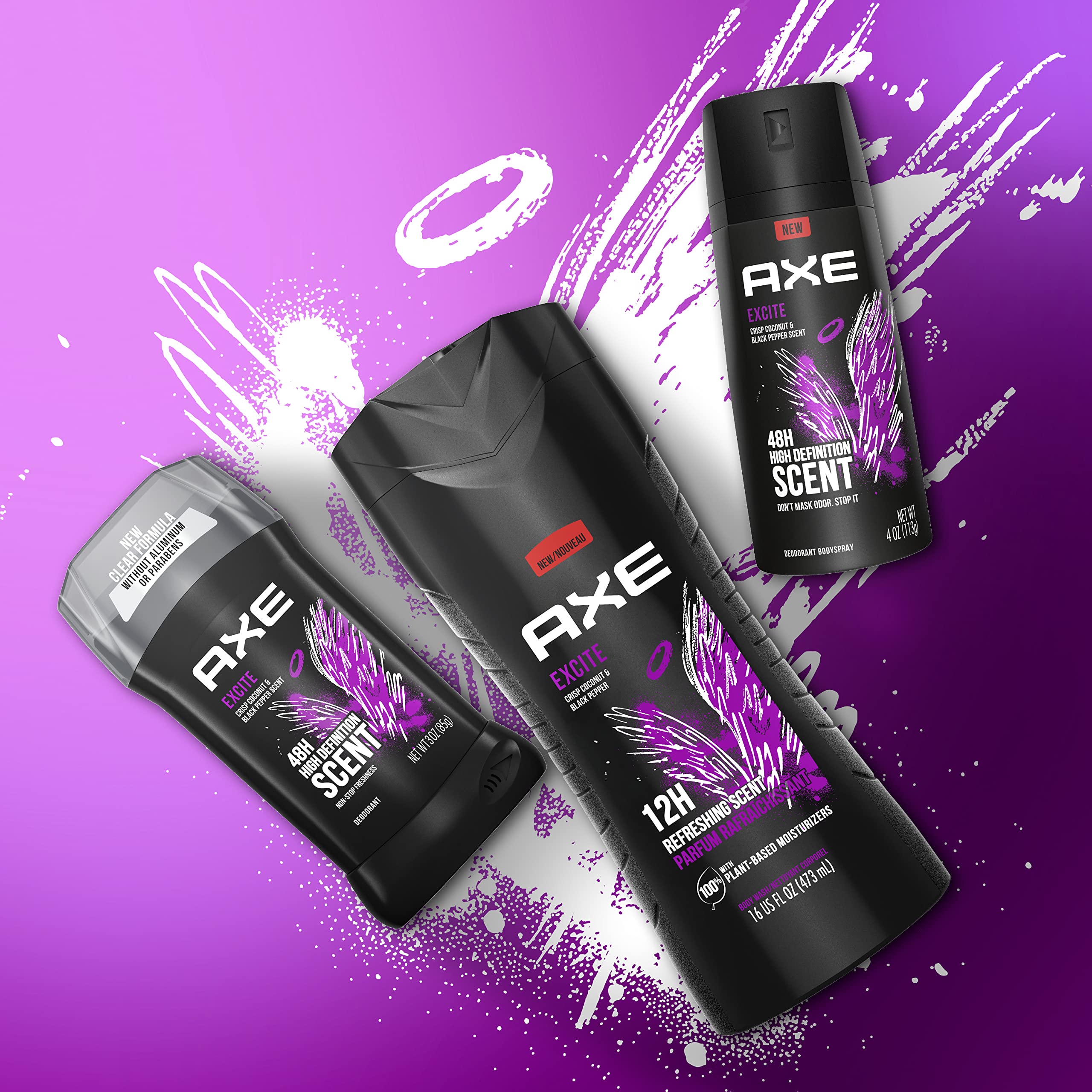 AXE Excite: parfum stimulant pour se sentir prêt chaque jour.