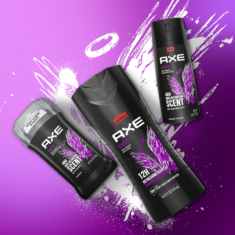 AXE Excite: parfum stimulant pour se sentir prêt chaque jour.