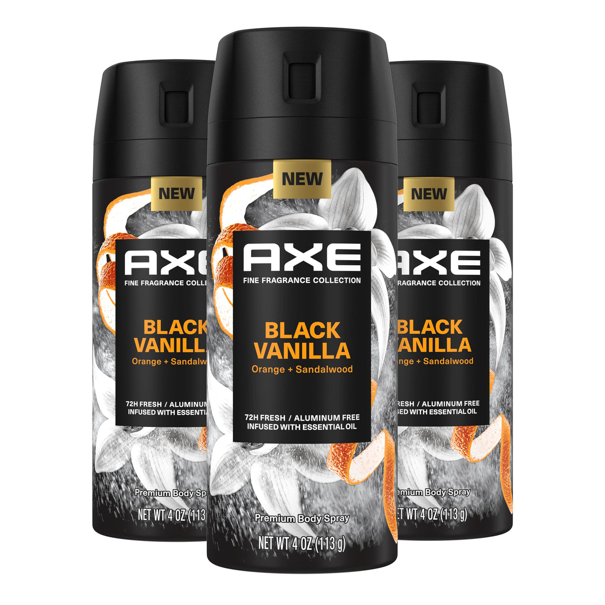 AXE Fine Fragrance Collection - Bouteille Vanille Noire, fraîcheur durable.