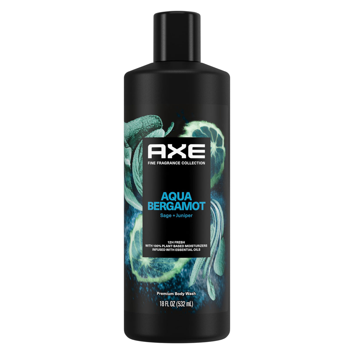 AXE Gel Douche Aqua Bergamot — flacon élégant apportant une fraîcheur durable après la douche.