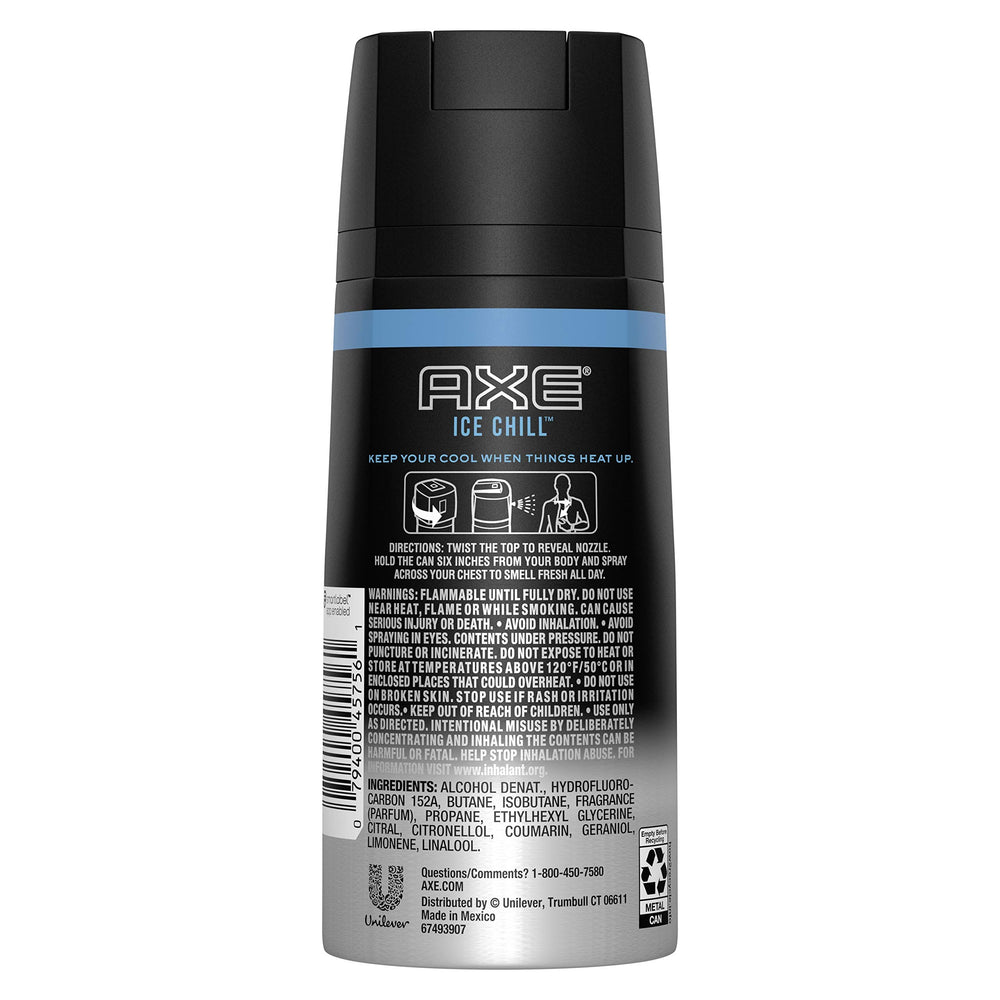 Axé Ice Chill - glace et eucalyptus pour une sensation rafraîchissante durable