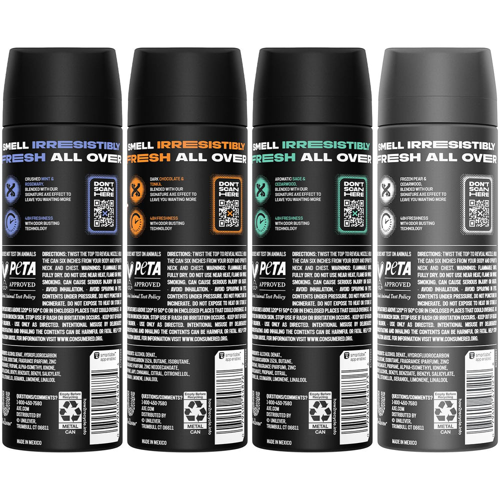 AXE Noir - spray anti-odeur 48h pour rester frais toute la journée.