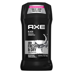 AXE déodorant stick noir en pack quatre, fraîcheur durable pour la journée
