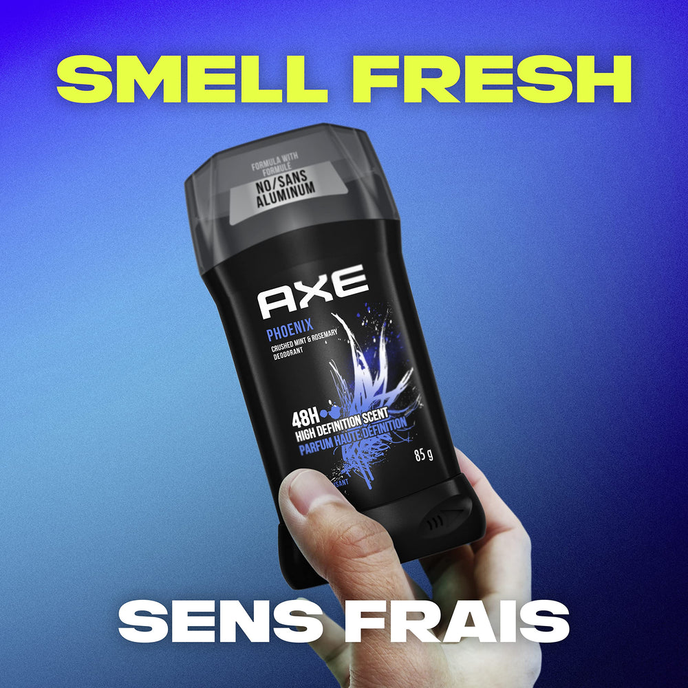 Application intuitive et sans traces blanches sur les vêtements avec AXE Phoenix.