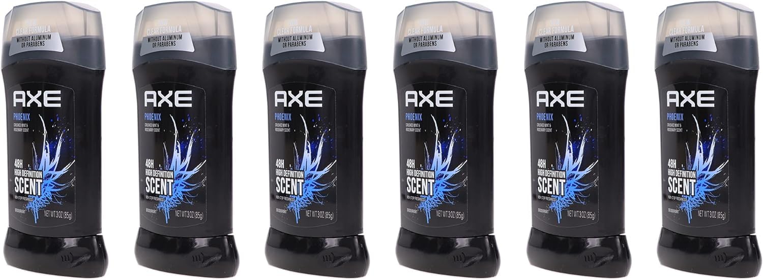 Bâton Axe Phoenix déodorant en application avec mécanisme de rotation.