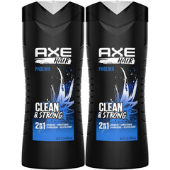AXE Phoenix: bouteille anti-glisse pour une prise en main rapide.