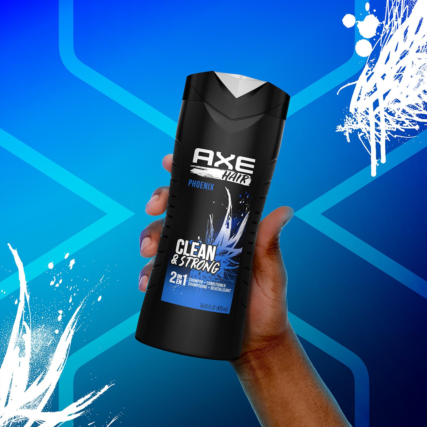 AXE Phoenix cheveux propres après l’entraînement et faciles à coiffer.