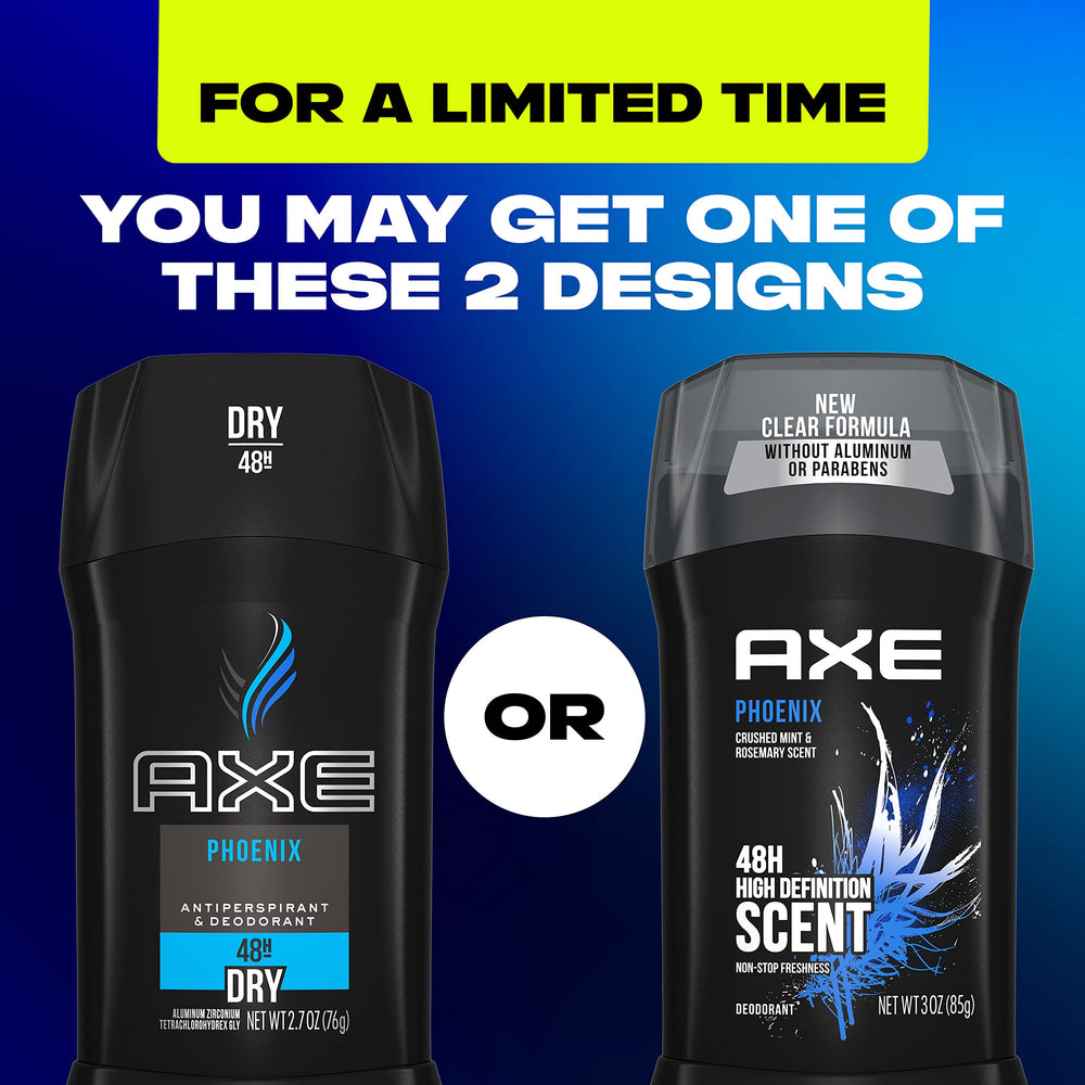 Formule sans aluminium d'AXE Phoenix, respect de la peau avec une protection durable.
