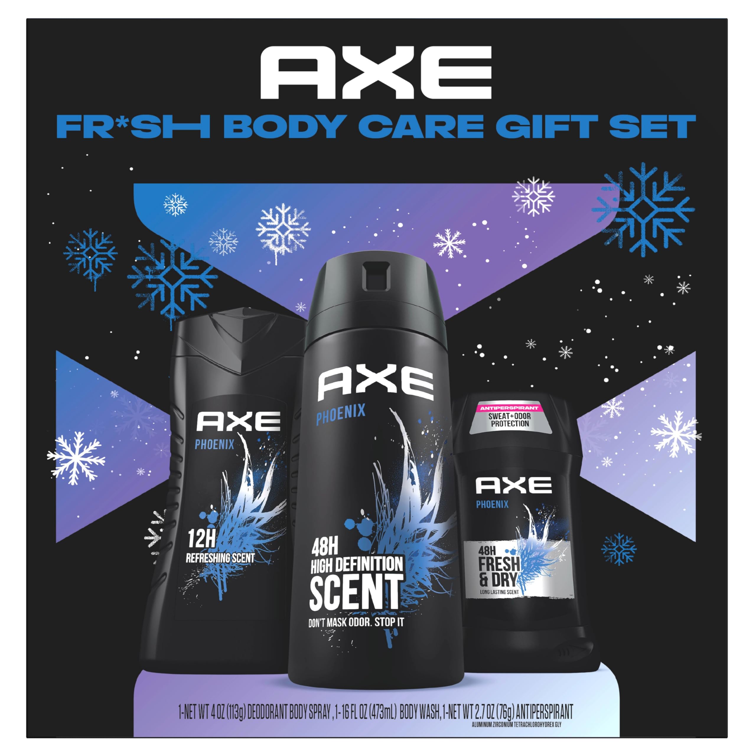 AXE Phoenix Fresh – gel douche: parfum frais et hydratation légère pour la peau.