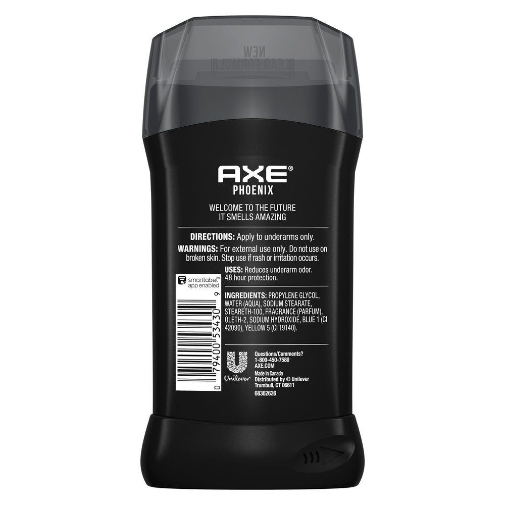 Parfum menthe et romarin Axe Phoenix pour une sensation rafraîchissante et masculine.