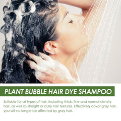 Axnzp colorant bulle cheveux plante, mousse onctueuse pour application confortable