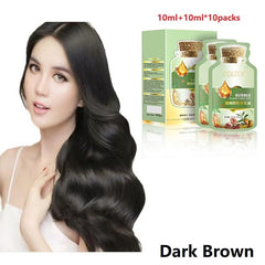 Axnzp colorant bulle cheveux plante, couverture gris durable sans irritations