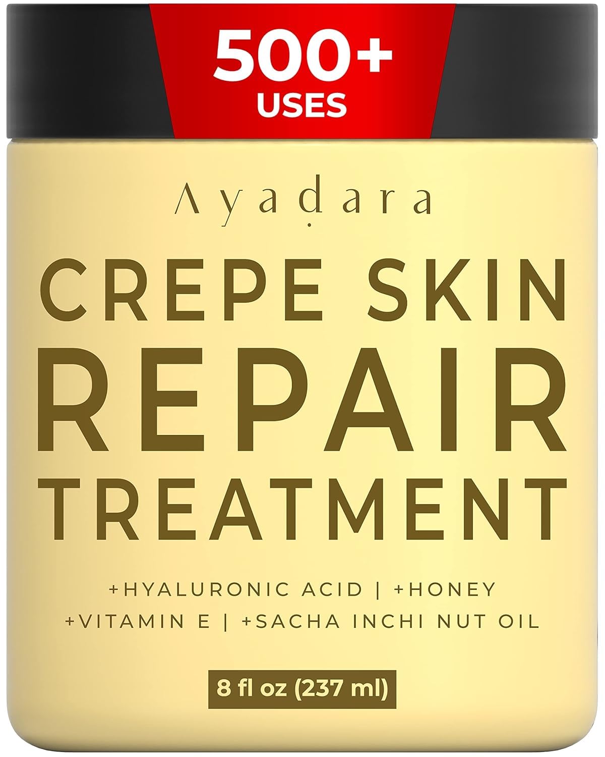 AYADARA Crème réparatrice peau crepée – flacon 8oz prêt à hydrater.