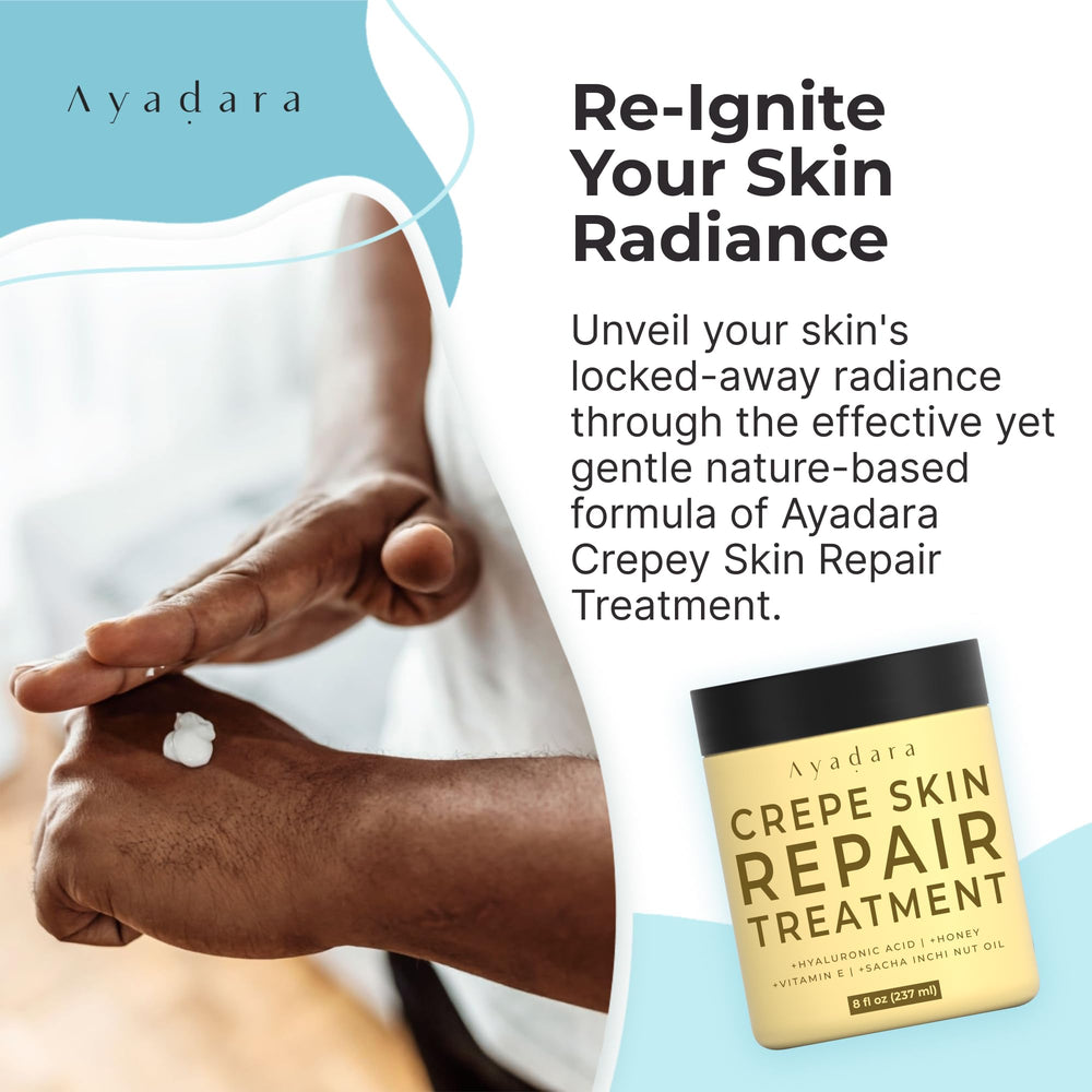 AYADARA – emballage élégant prêt à ranger dans la routine beauté.