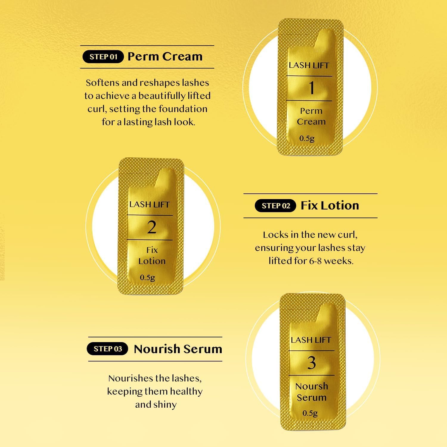 AYASAL Lash Lift Coreen – formule keratine sans thio pour des soins doux.