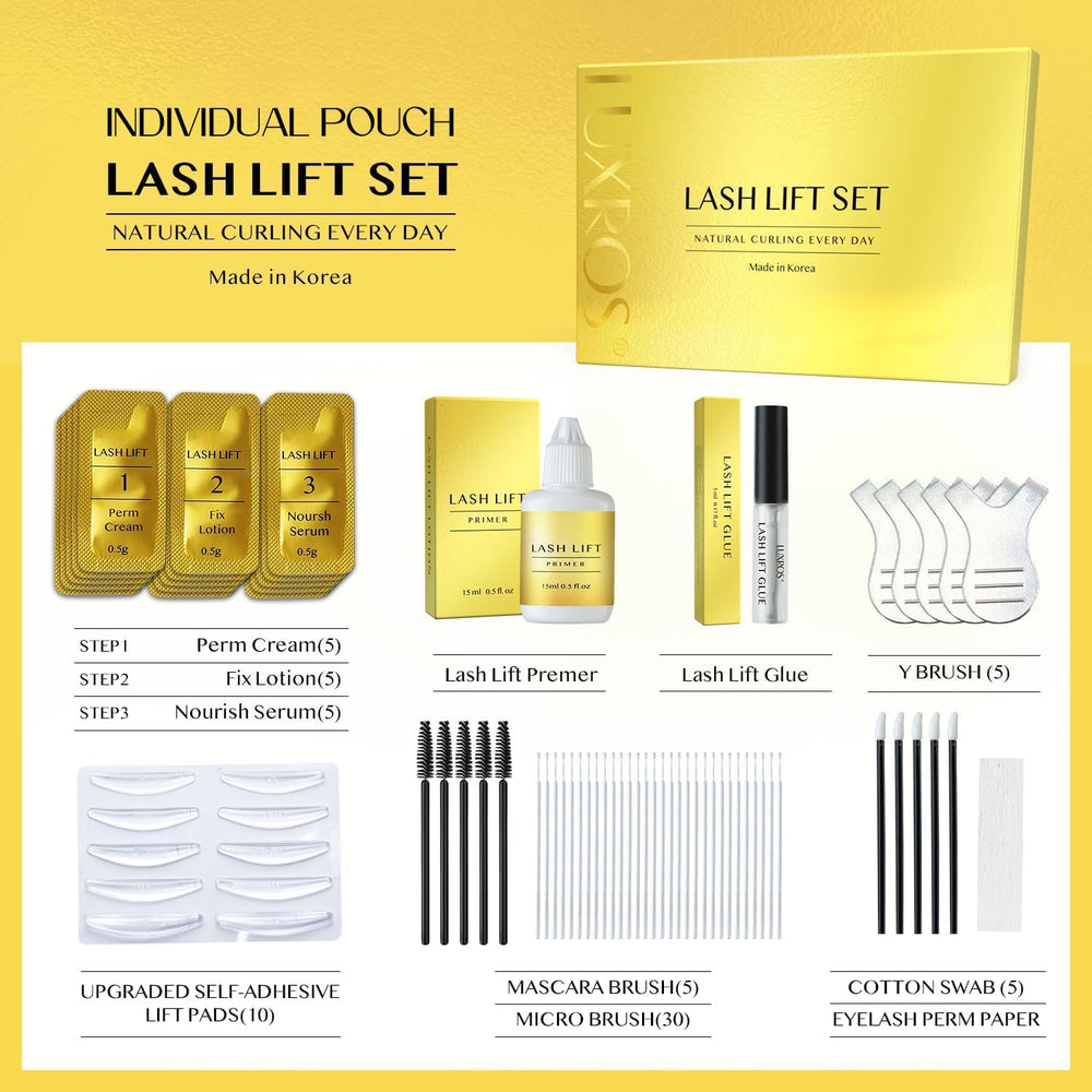 AYASAL Lash Lift Coreen – lamination des sourcils comme option complète du look.