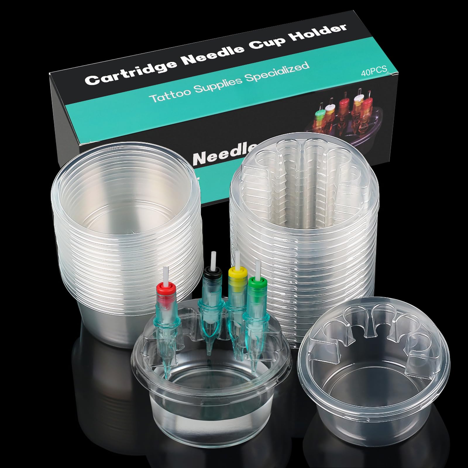 AYDZWJM support-tasse-cartouche-jetable-transparente pour une utilisation hygiénique en tatouage.