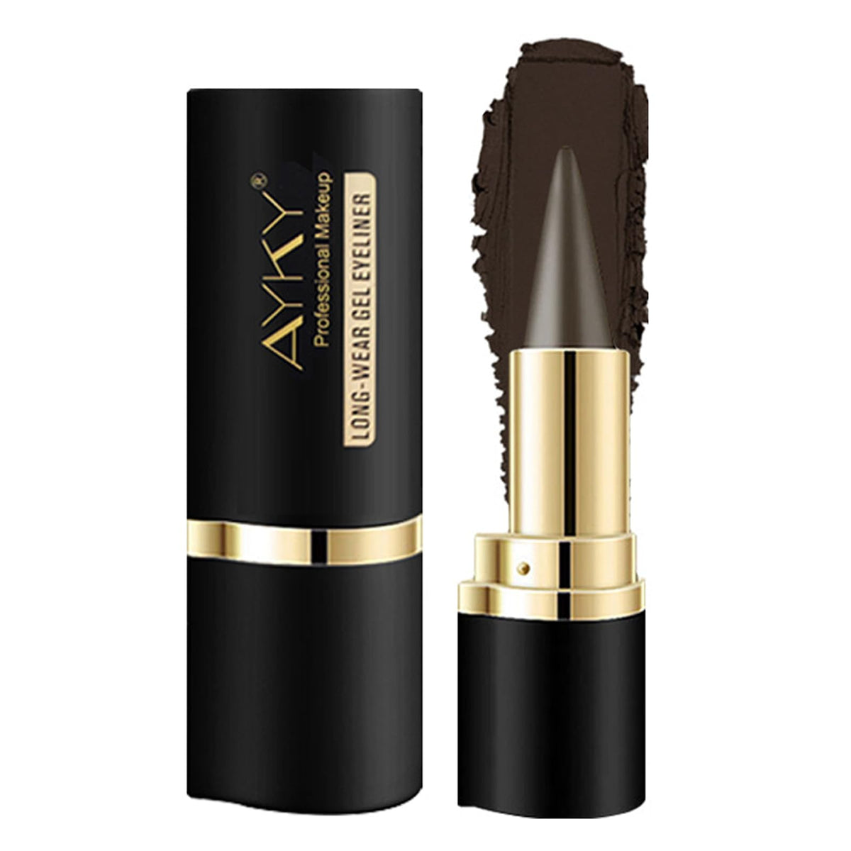 AYKY crayon gel yeux noir naturel, tenue longue durée sans bavure.