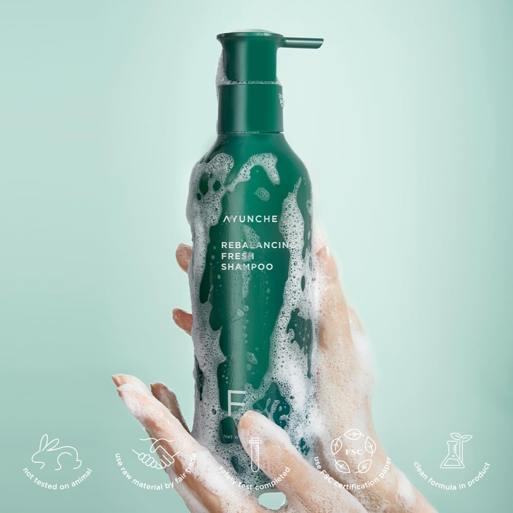 AYUNCHE Shampoing extrait thé vert: fortification des racines