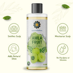 AYURVEDASHREE huile amla cuir-chevelu : apaisement et nourrissement du cuir chevelu.