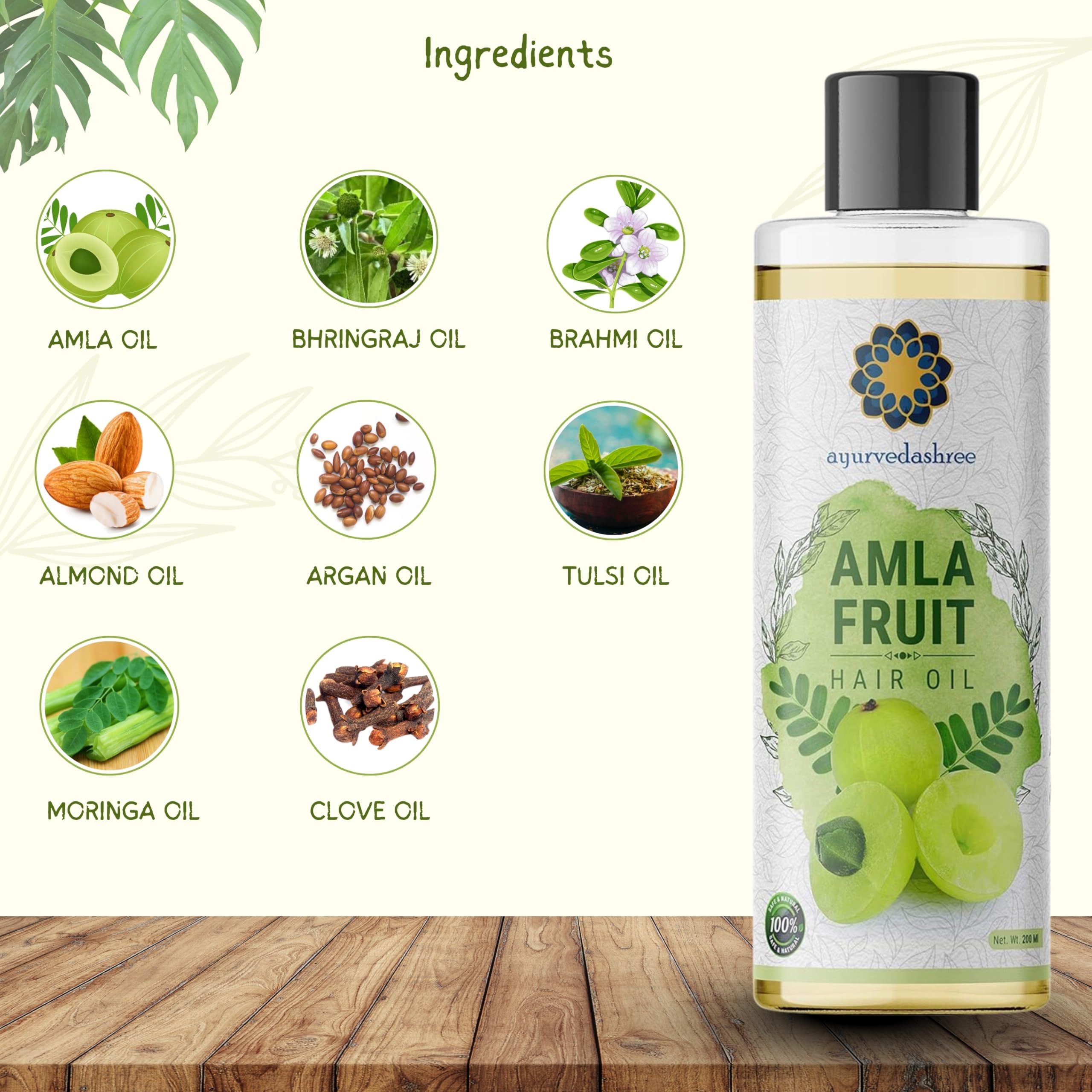 AYURVEDASHREE huile amla massage-cheveux : stimulation légère du cuir chevelu et douceur.