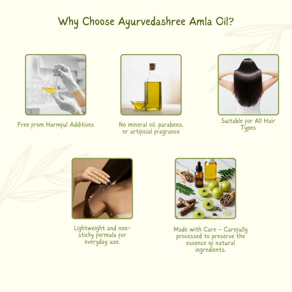 AYURVEDASHREE huile amla pipette : application précise et facile.