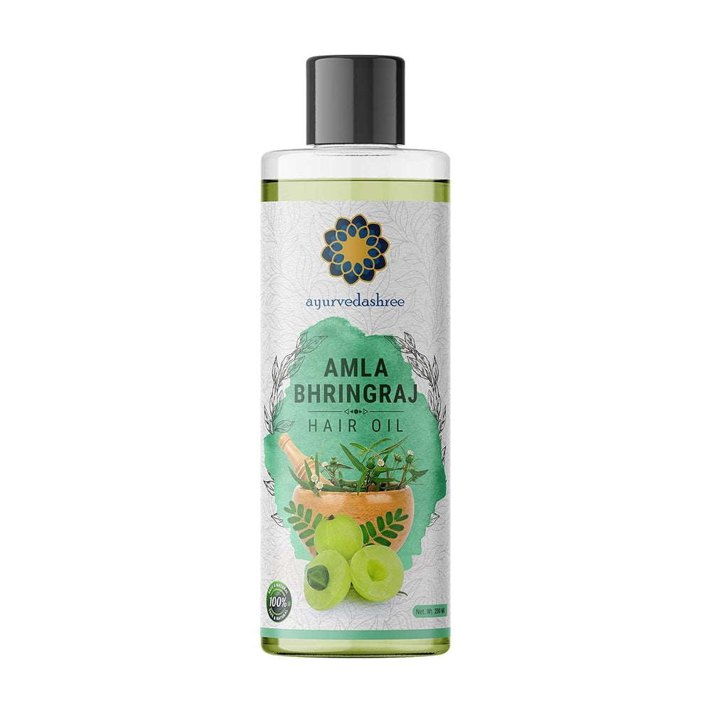 AYURVEDASHREE huile cheveux bouteille 200 ml, soin nourrissant et parfumé