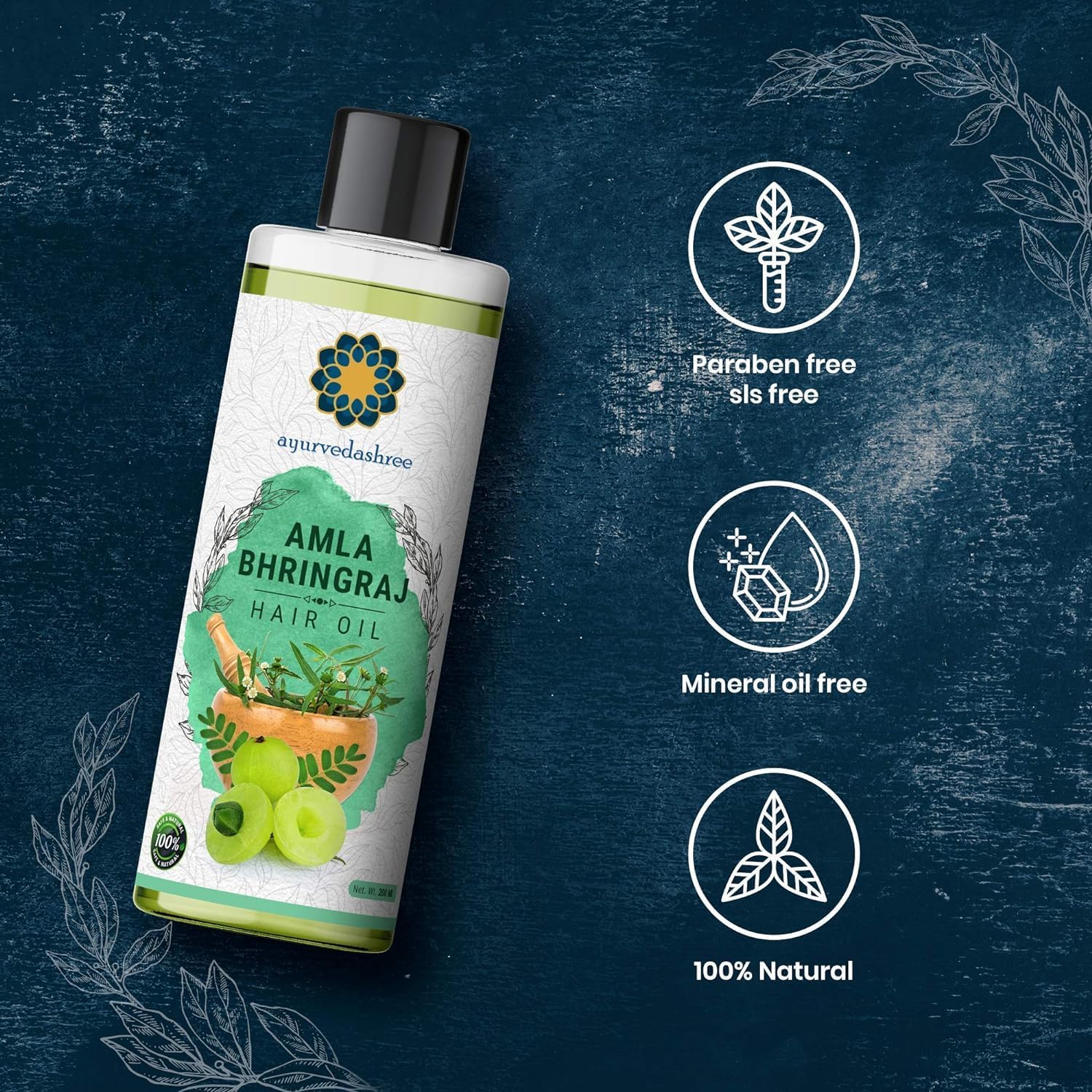 AYURVEDASHREE pré-shampooing, utilisation nocturne recommandée