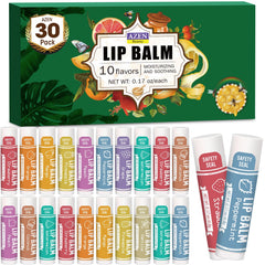 AZEN baume lèvres fraise: hydratation rapide pour lèvres sèches et tendres.