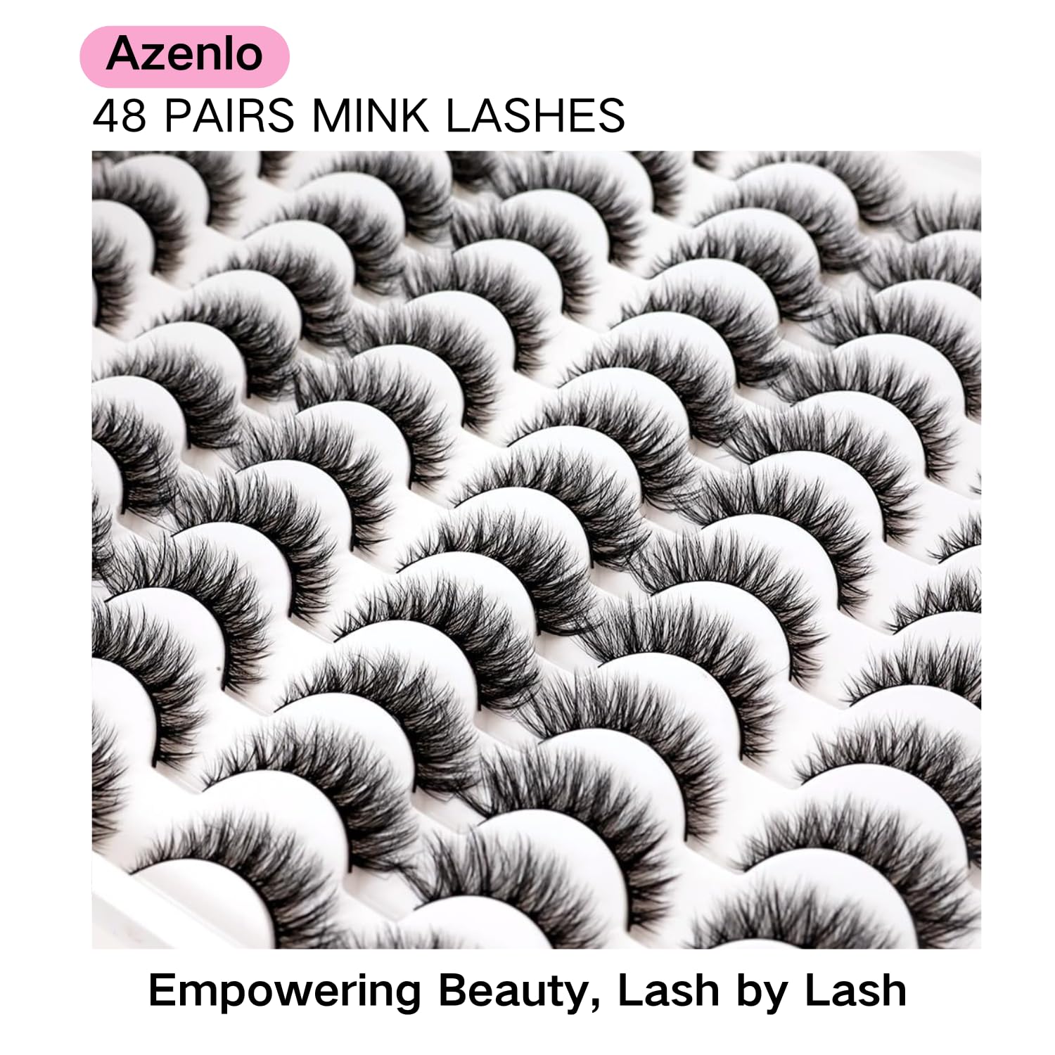 Cils Azenlo fibres ultra-douces hypoallergéniques pour lids sensibles.