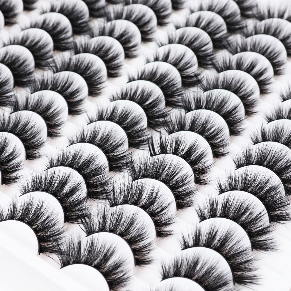 Cils Azenlo 3D fluffy, effet pelucheux idéal pour soirées.