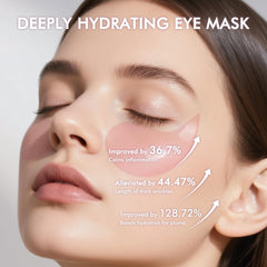 AzLucaky patchs yeux rose hydrogel application simple pour hydrater localement