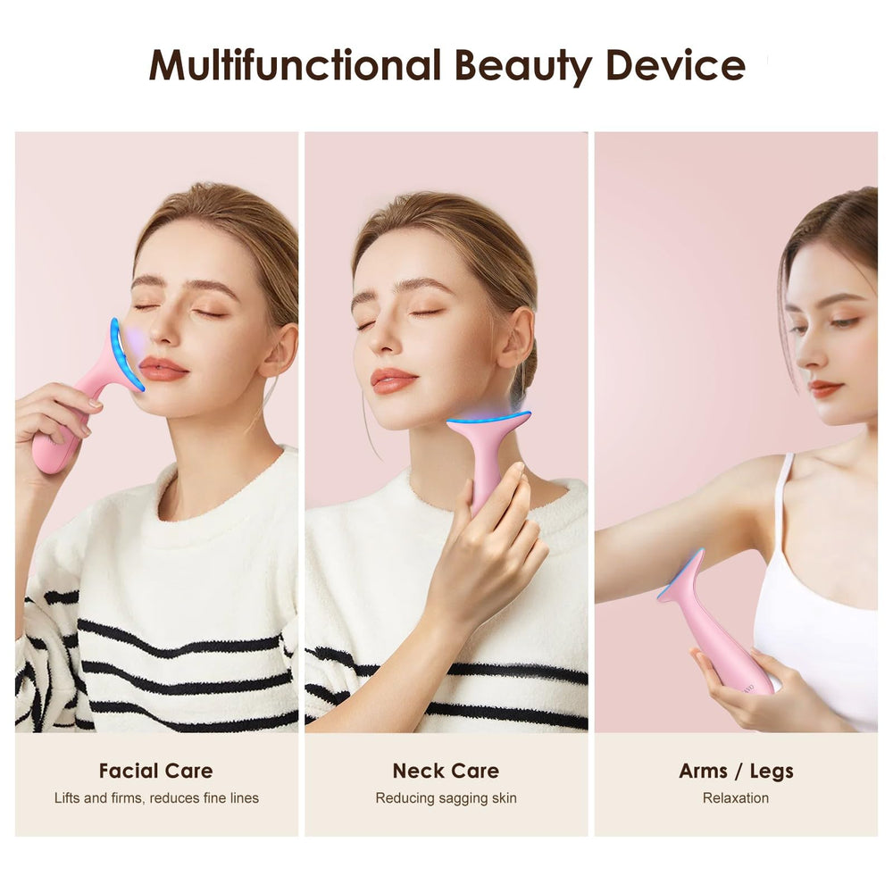 AZMAVO Mode massage 3 lumières LED, pour optimiser l’application des soins.