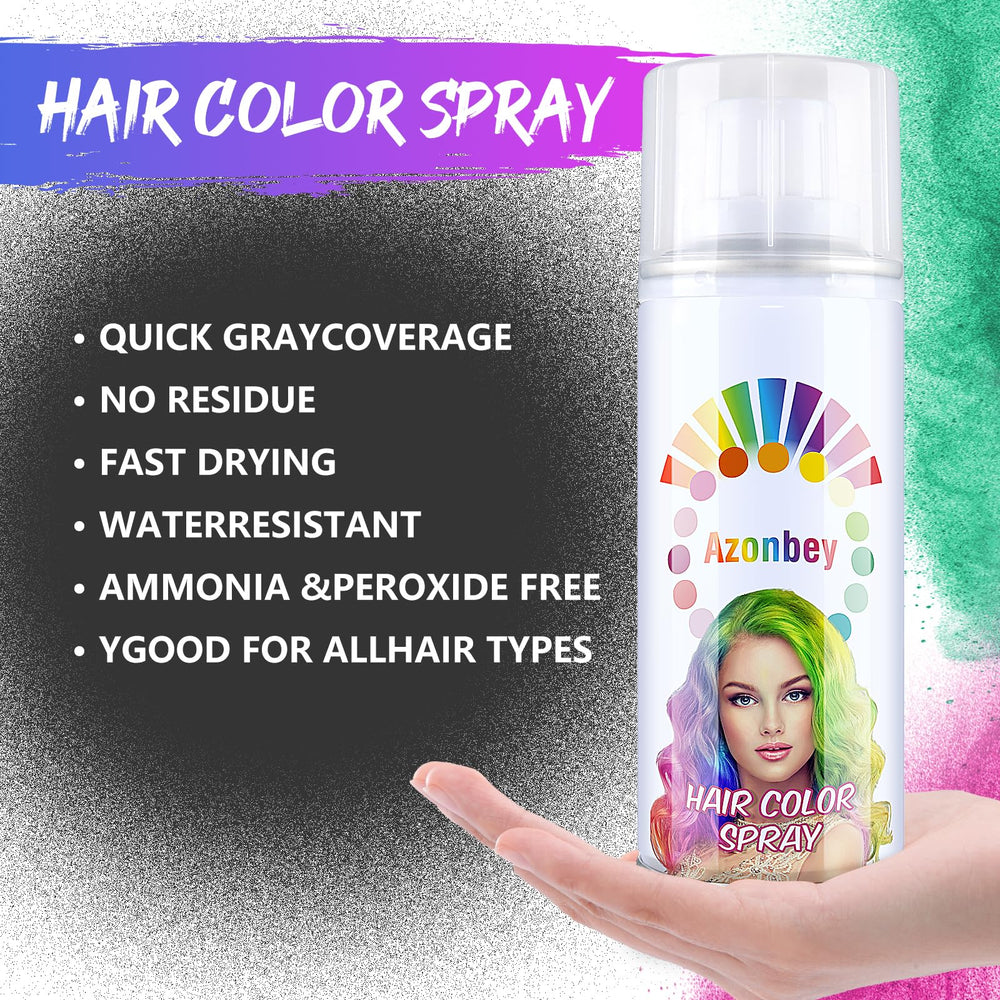 Azonbey teinte violette, spray cheveux pour un look vibrant en cosplay.