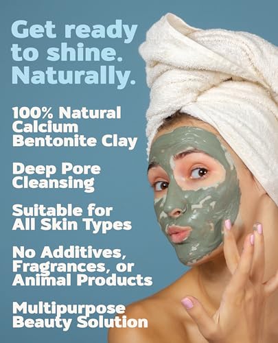 Aztec Secret Indian Healing Clay face application demonstrates deep cleansing routine