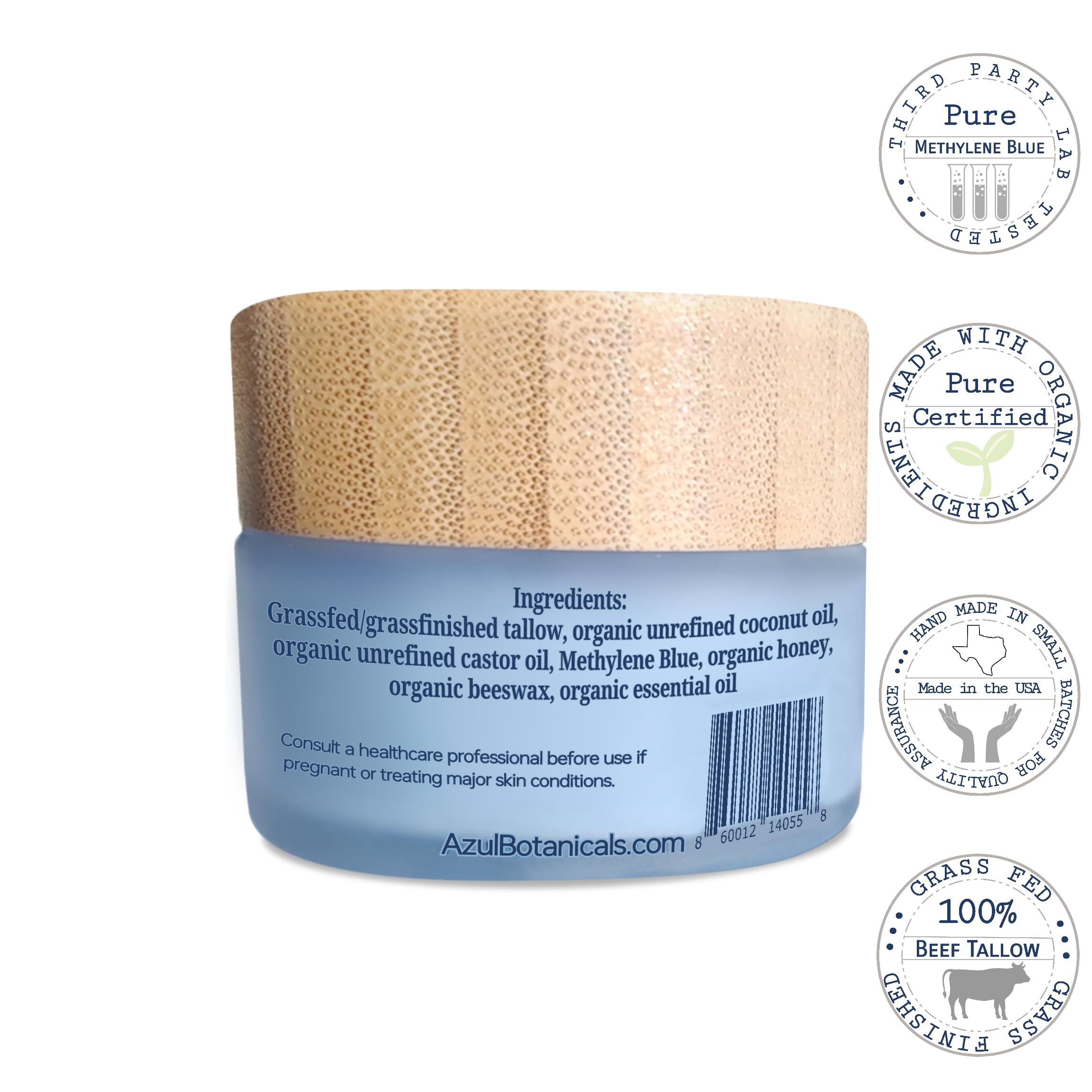 AzulBotanicals Baume Tallow Corps: soin polyvalent pour tout le corps, texture légère