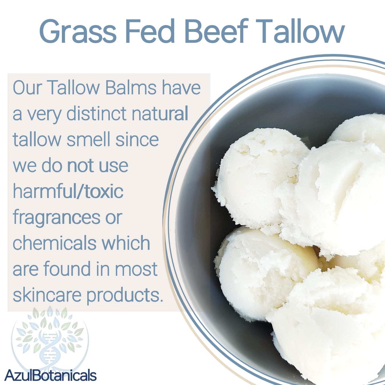 AzulBotanicals Baume Tallow Sans Fragrance: parfait pour peaux sensibles sans parfum