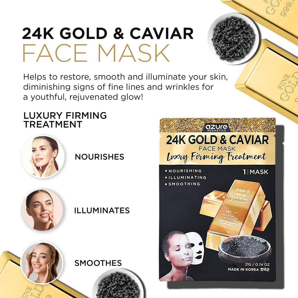 Azure Cosmetics mask on face delivers an instantly refreshed glow and hydration.