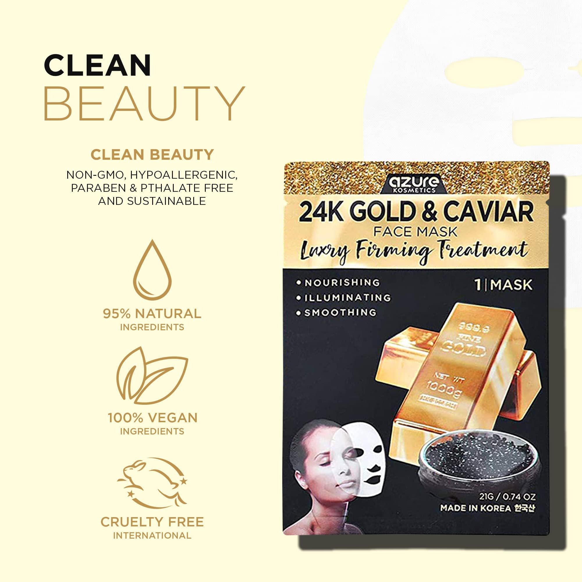 Azure Cosmetics mask routine promotes easy, luxurious pampering sessions at home.