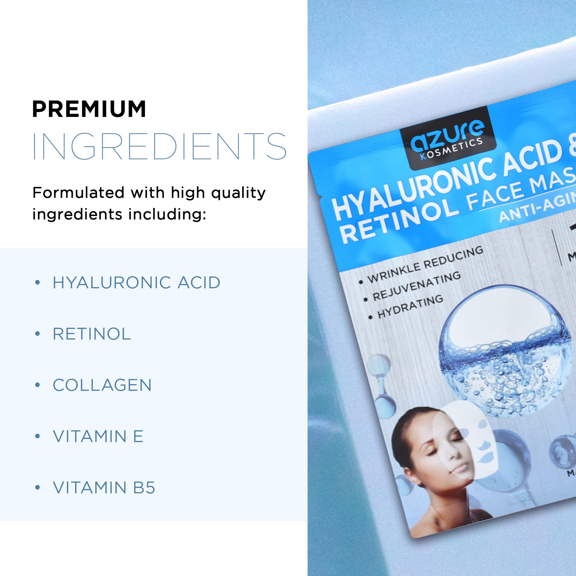 Application facile du masque Azure Cosmetics pour une routine rapide
