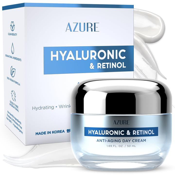 Azure Cosmetics crème visage hydratante à l'acide hyaluronique pour une peau repulpée