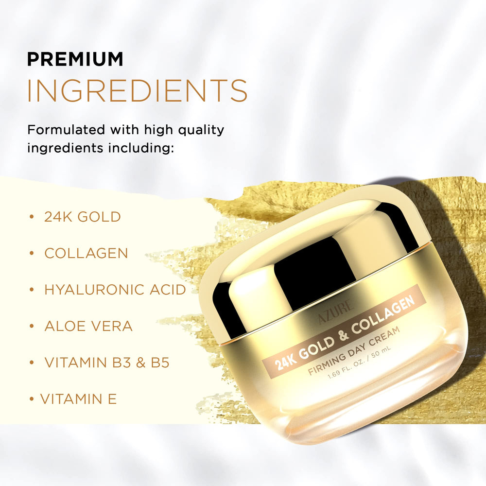 Texture crème visage lumineuse d'Azure pour une hydratation durable.