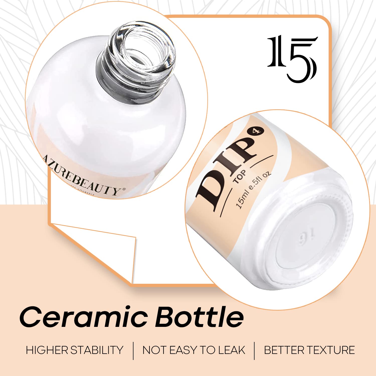 AZUREBEAUTY application-rapide-dip 15ml permet une pose rapide à domicile.